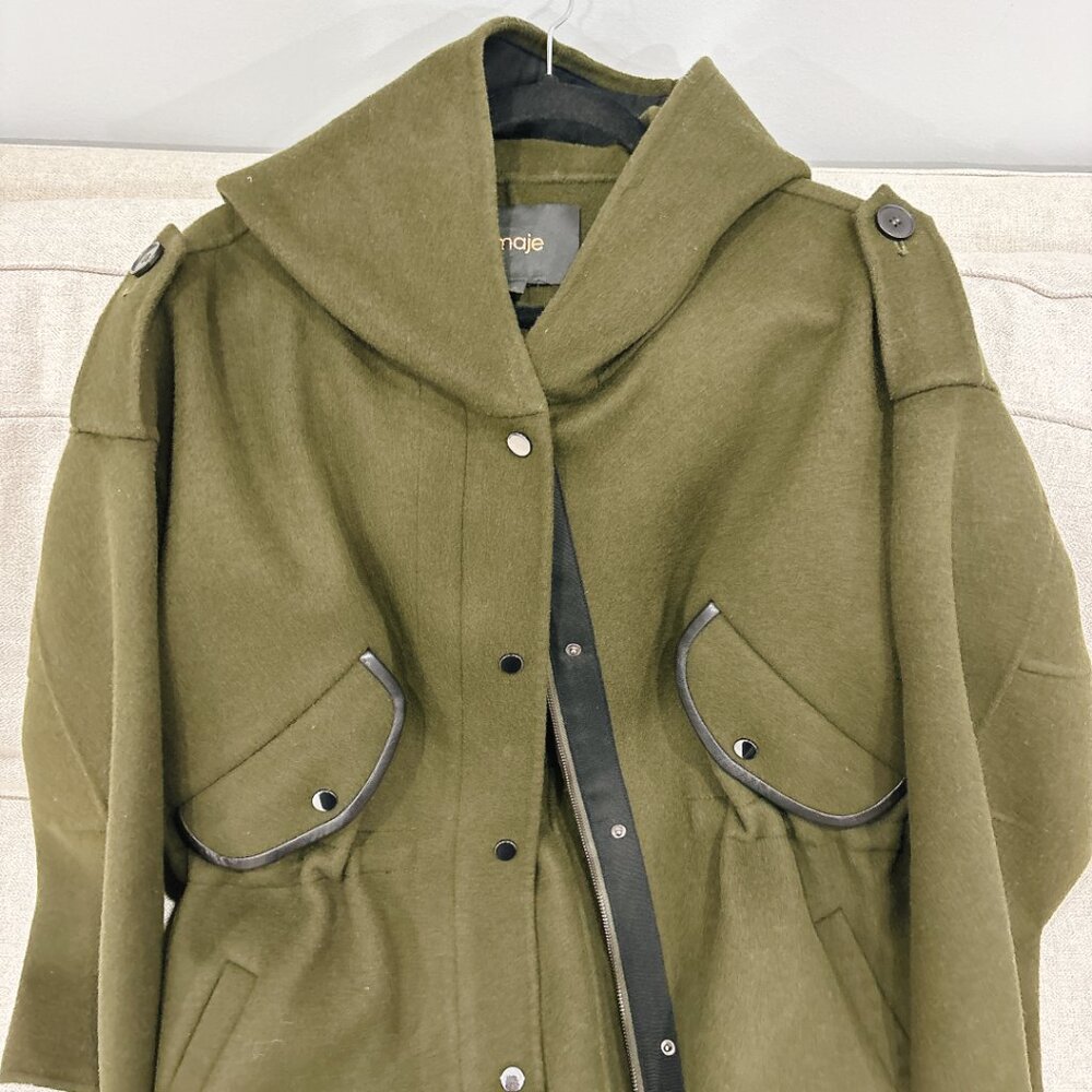 98% NEW MAJE JACKET, SIZE XS-M, WOOL JACKET - Picture 11 of 13